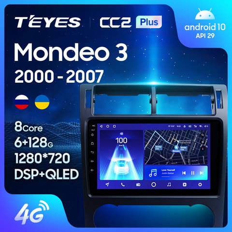 TEYES-Radio Multimedia CC2L CC2 Plus con GPS para coche, Radio con reproductor, Android No 2din, DVD, para Ford Mondeo 3 ► Foto 1/6