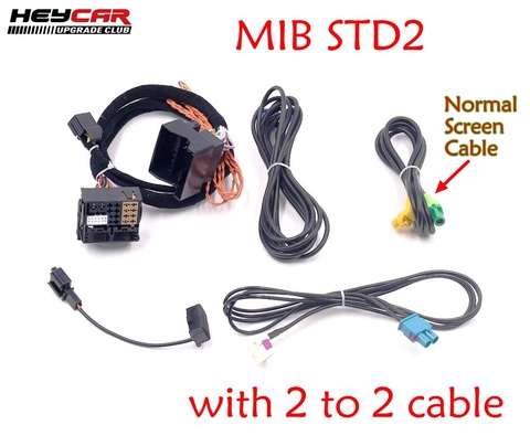 MIB-Adaptador de Radio STD2 ZR NAV Discover Pro, arnés de Cable con 2 a 2 cables para Golf 7 MK7 Passat B8 Tiguan MQB, Coche ► Foto 1/6