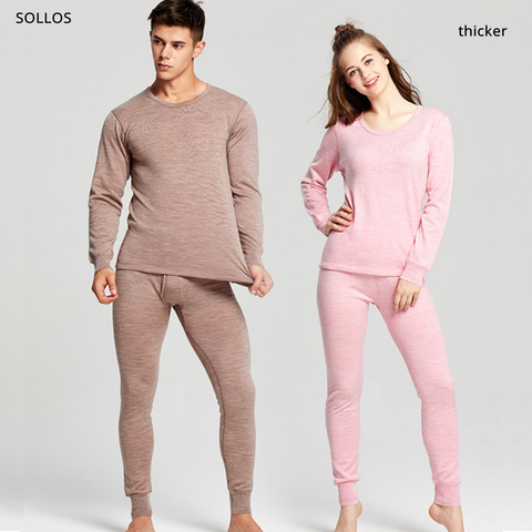 100 lana gruesa de terciopelo merino hombresropa de invierno mujer pijamas invierno pijama mallas termicas mala termica camisetas termicas mujer camiseta interior ropa interior femenina de mujer sexy hombre lencería fa ► Foto 1/6