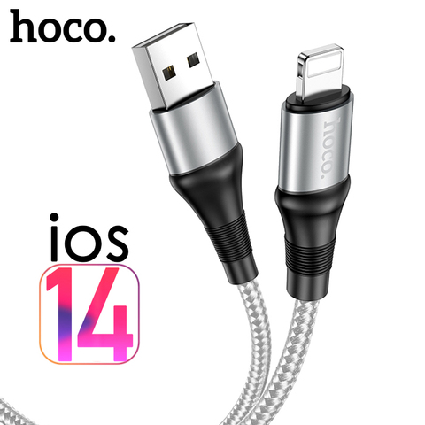 HoCo Cable USB para iPhone 12 11 pro max Xr X Xs X 8 7 6 plus iPad Mini 2A rápido Cable de carga de Cable de datos del teléfono móvil ios14 ► Foto 1/6