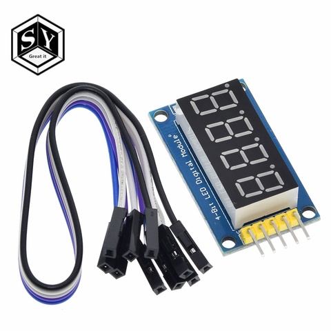 GREAT IT-tubo Digital de 4 Bits, Módulo De Pantalla LED, cuatro Serial para Arduino 595 74hc595 ► Foto 1/6