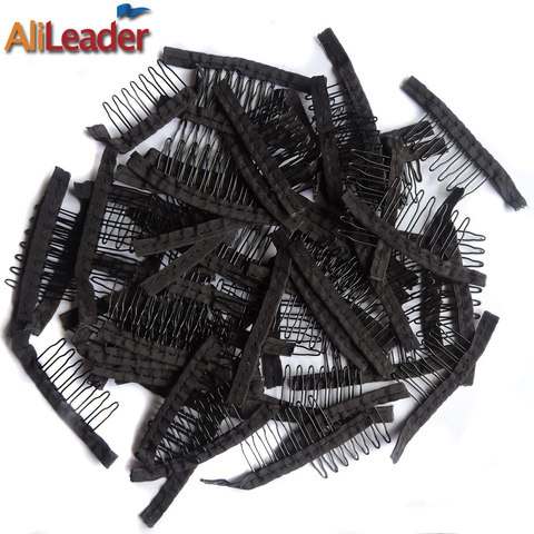 Alileader 12 unids/lote Peluca de pelo peluca tapa peines para extensiones y Clips con encaje para peluca Cap ► Foto 1/6