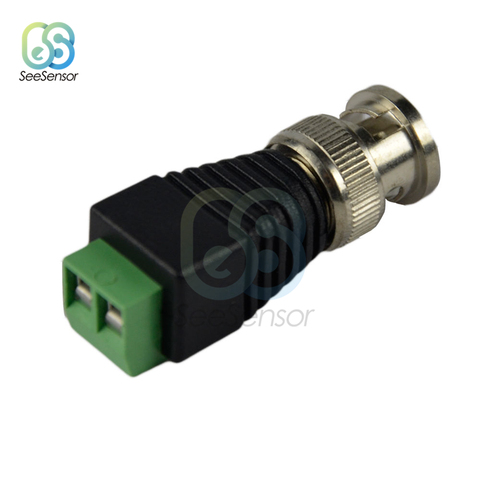 Conector macho BNC Mini coaxial CAT5 Balun de vídeo, adaptador de enchufe para tira de luces Led, accesorios de cámara CCTV ► Foto 1/5