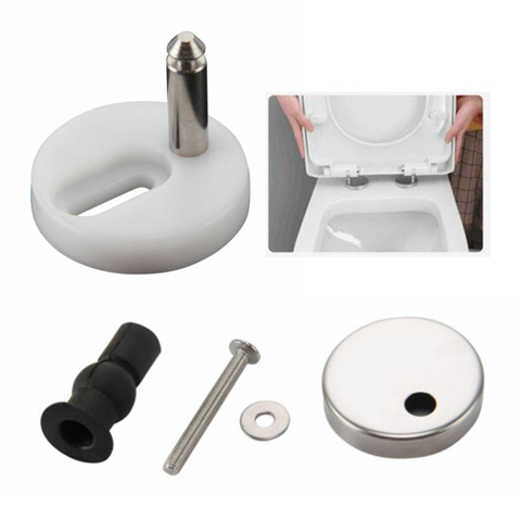 Accesorios para tapa de inodoro, tornillos, tapa de inodoro, conectores, tornillos accesorios, montaje de asiento de inodoro, accesorios de baño, fijador de baño ► Foto 1/6