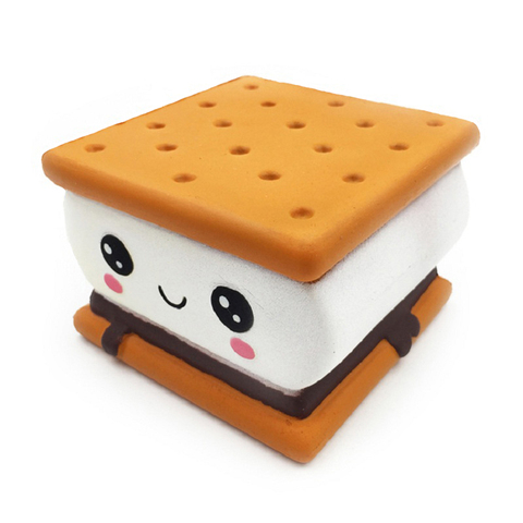 2022 nueva moda de dibujos animados de galletas de Chocolate Squishies PU Squishy Slow Rising Cream perfumado Original paquete niños juguete regalo de Navidad ► Foto 1/6