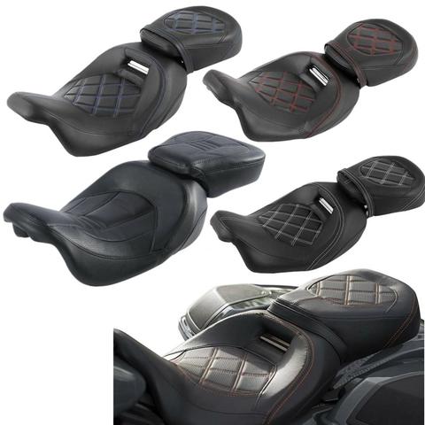 Asiento de dos posiciones para motocicleta Harley Touring Street Electra Glide Road King, asiento especial clásico CVO, 2009-2022, 2022, 2022, 2017 ► Foto 1/6