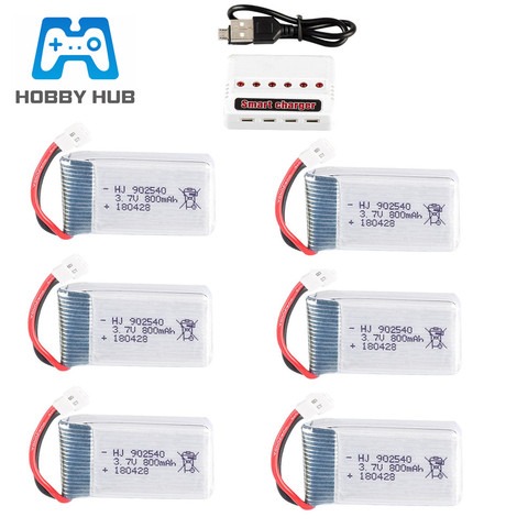 Batería Lipo de 3,7 V, 800mAh para Syma X5 X5C X5SC X5SW TK M68 MJX X705C SG600 RC, Quadcopter, pieza de repuesto de Dron 902540 3,7 v, batería ► Foto 1/6