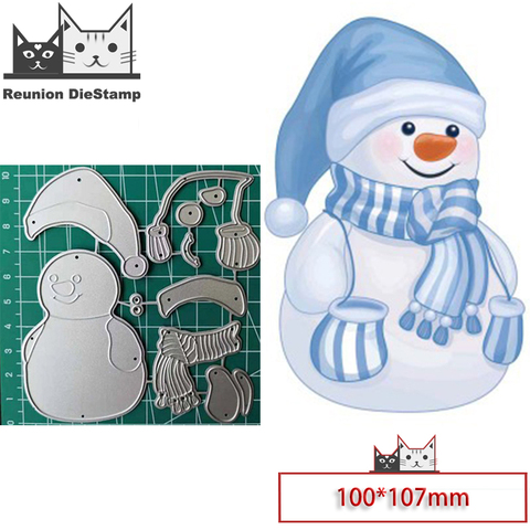 Nuevas plantillas para 2022 nuevo muñeco de nieve de navidad de corte de Metal muere plantilla de grabado en relieve para álbum de recortes de troqueles de corte para DIY tarjeta hecha a mano ► Foto 1/6