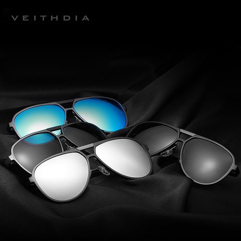 VEITHDIA-gafas de sol fotocromáticas para hombre, lentes polarizadas de aluminio y magnesio, UV400, accesorios, V6850 ► Foto 1/6