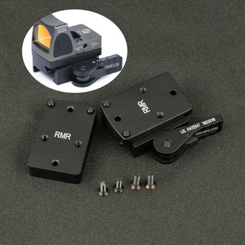 Trijicon-Mini mira telescópica de punto rojo RMR con placa elevadora de bloqueo automático QD, compatible con Rifle de riel Picatinny de 20mm para caza ► Foto 1/6