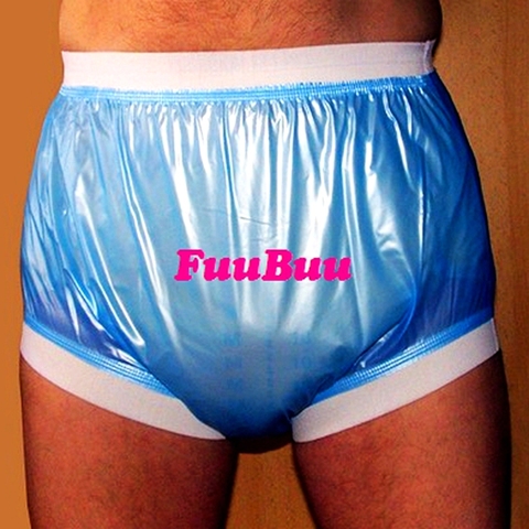 Pantalones FUUBUU2207-Blue-XL-1PCS elástica ancha para hombre mayor, pantalones cortos impermeables, productos para incontinencia, envío gratis ► Foto 1/2