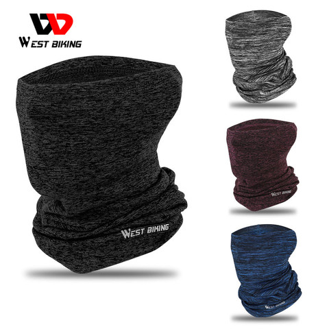 WEST ciclismo invierno bufanda de ciclismo a prueba de viento para correr al aire libre bicicleta máscara para la cara vinchas hombres mujeres bicicleta Bandana gorros deportivos ► Foto 1/6