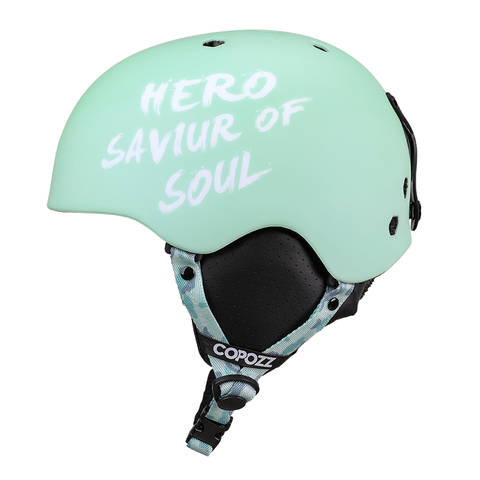 Casco de esquí con patrón personalizado para niños y mujeres, protector de cabeza de Snowboard moldeado integralmente con certificado, 50-58CM ► Foto 1/6