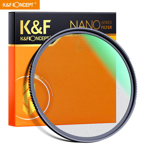 K & F Concept-filtro de lente de cámara Nano X Black Mist 1/4, resistente a arañazos, con recubrimiento verde, efectos especiales para grabar vídeos de 49mm ► Foto 1/6