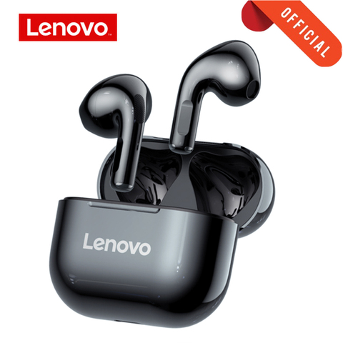 Lenovo-auriculares inalámbricos LP40 TWS, originales por Bluetooth, auriculares deportivos con Control táctil, auriculares estéreo para teléfono Android ► Foto 1/6