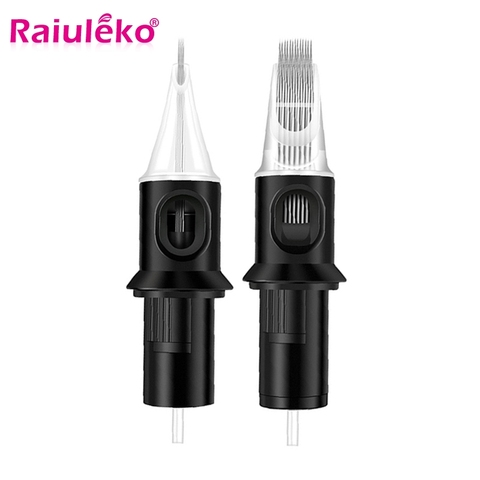 Gran oferta de cartuchos de agujas de tatuaje 10/5 uds 5RM/7RM/9RM/11RM/13RM/15RM 0,35mm agujas de maquillaje de cejas semipermanentes desechables ► Foto 1/6