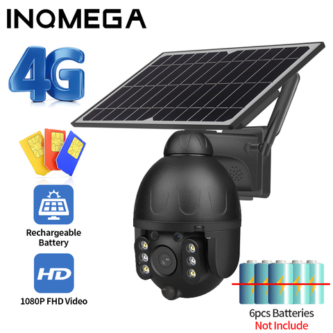 Cámara Solar de baja potencia 4G 1080P HD, audio Dual, alarma de intrusión de voz, Panel Solar, cámaras para exteriores, cámara impermeable de monitoreo ► Foto 1/6