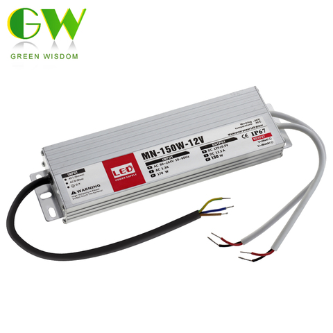 Controlador LED IP67 resistente al agua DC12V 24V transformadores de iluminación para luz de exterior 12V fuente de alimentación 10W 20W 30W 45W 60W 100W 200W 300W ► Foto 1/6