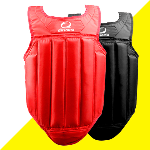 Sanda-Protector de pecho para artes marciales, Protector de pecho para boxeo, MMA, Muay Thai, chaleco para Wushu, protección de Taekwondo, Protector corporal ► Foto 1/5