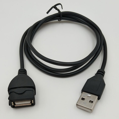 Cable de extensión USB Cable Super velocidad de Cable USB 2,0 macho a hembra 1 m de sincronización de datos USB 2,0 Extender Cable de extensión cable ► Foto 1/6