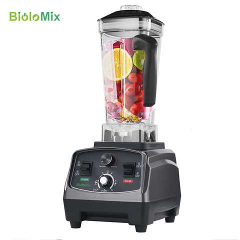 Biolomix-exprimidor de frutas automático sin BPA, licuadora mezcladora de grado comercial, procesador de alimentos de alta resistencia, trituradora de hielo para batidos ► Foto 1/6