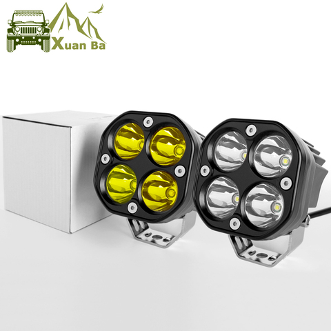 Uds 3 pulgadas Led luz de trabajo 12V 24V para coche 4x4 Offroad motocicleta camiones tractores barco 4WD ATV SUV faros antiniebla DE CONDUCCIÓN proyector ► Foto 1/6