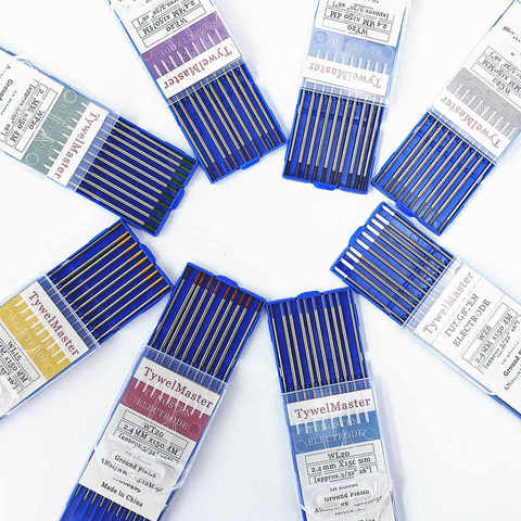 Electrodos de tungsteno profesionales varillas Tig, electrodos de soldadura 1,0, 1,6, 2,0, 2,4, 3,0, 3,2mm, WT20, WC20, WL20, WL15, WZ8, WP, WY20, WR20 ► Foto 1/6