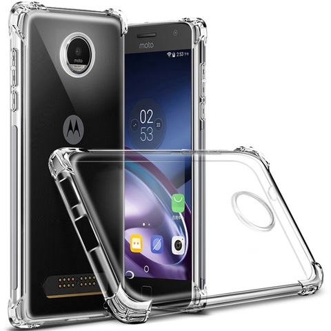 Caso a prueba de golpes para Motorola MOTO G7 de G6 jugar G7 G6 G5S G5 G4 E5 E4 más Z4 Z3 E5 juego de cubierta transparente de la caja del teléfono ► Foto 1/6