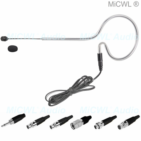 MiCWL-auriculares SE02 negros con micrófono, para Shure Audio, tecnología AKG Sennheiser MiPro, sistema de micrófono inalámbrico ► Foto 1/6