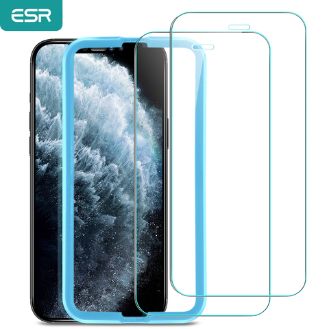 ESR-Protector de pantalla de vidrio templado para iPhone, Protector de pantalla de vidrio templado de alta sensibilidad para iPhone 12 Mini/12 Pro Max ► Foto 1/6