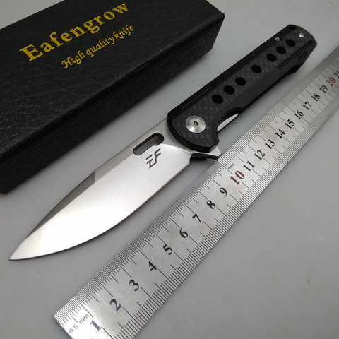 Eafengrow-Navajas de bolsillo de supervivencia táctica EF964, herramienta de cocina plegable D2, mango G10 para exteriores, caza de rescate, cuchillo EDC ► Foto 1/6