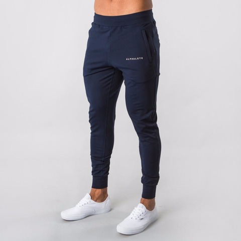 Pantalones deportivos para correr para hombre, chándal de algodón, ajustados,  para culturismo, novedad 