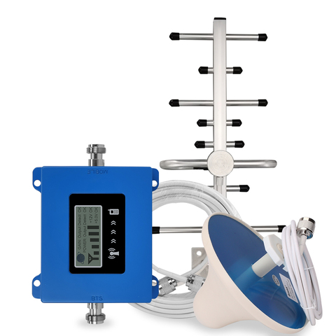 AMPLIFICADOR DE señal GSM para teléfono móvil, repetidor móvil GSM 3G 900Mhz, amplificador de señal móvil LTE 800 1800 2600 GSM UMTS 900 ganancia de 70dB ► Foto 1/6