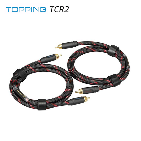 TOPPING-Cable de Audio profesional RCA, Conector de cobre y cristal chapado en oro, TCR2 6N ► Foto 1/6