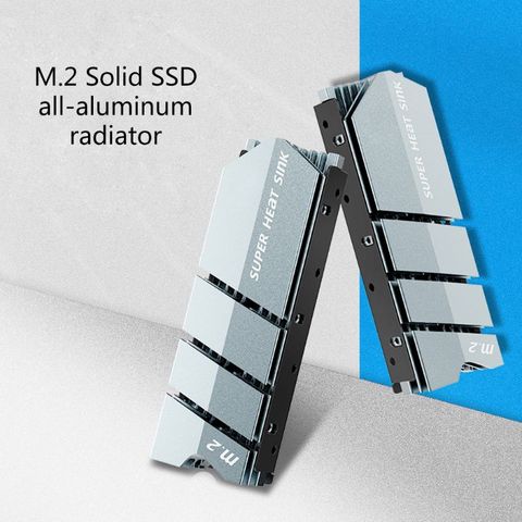 Disipador de calor NGFF M.2 SSD, disipador de calor de aluminio con almohadilla térmica para M2 2280, 1 Juego ► Foto 1/6