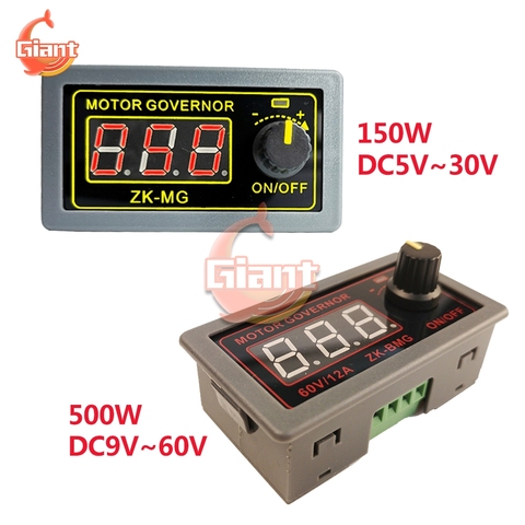 ZK-MG ZK-BMG DC5-30V/9-60V 5A PWM controlador de Motor DC gobernador Velocidad Ajustable pantalla Digital Eencoder relación de trabajo de frecuencia ► Foto 1/6