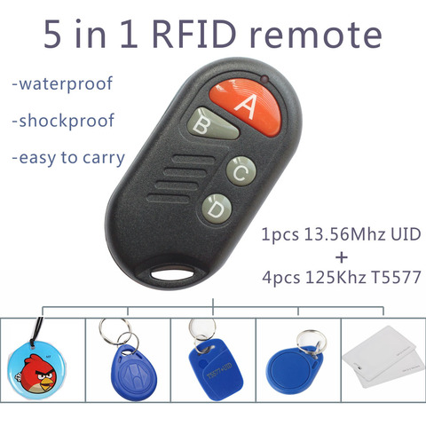 Control de Acceso RFID Multiple T5577 EM 125khz IC escribible 13,56 Mhz M1k S50 UID llavero cambiable ficha para etiqueta copia clon CUID ► Foto 1/3