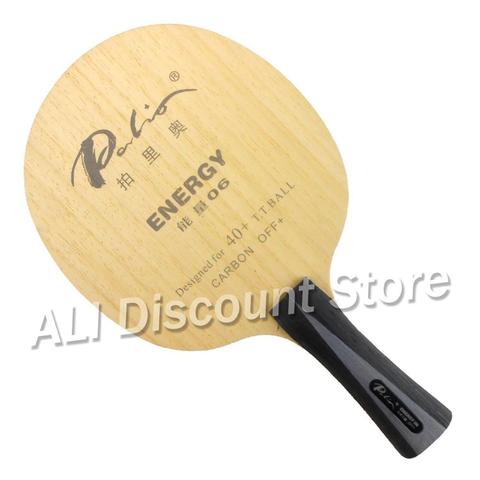 Palio-Hoja de tenis de mesa oficial energy 06, especial para más de 40 juegos de raqueta de tenis de mesa, lazo de carbono de ataque rápido ► Foto 1/6