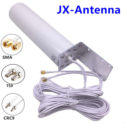 Antena JX 4G LTE 3G 4G antena externa exterior con 5m Dual SlIder CRC9/TS9/SMA conector para módem router 3G 4G ► Foto 1/6