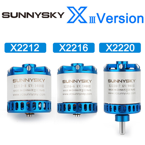 SUNNYSKY-motor de X2212-III X2216-III, 880KV, 950KV, 980KV, 1100KV, 1150KV, 1250KV, 1400KV, 2200KV, para modelos RC ► Foto 1/5