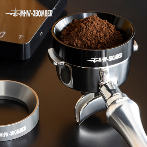 Anillo de dosificación inteligente de acero inoxidable magnético de 58mm, tazón de elaboración de café en polvo, accesorio de Espresso para Barista portátil ► Foto 1/6