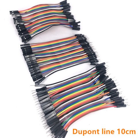 Dupont Line-Cable de puente Dupont macho a macho + hembra a hembra, Cable de puente Dupont, 10cm/20CM/30CM para KIT de bricolaje arduino ► Foto 1/4