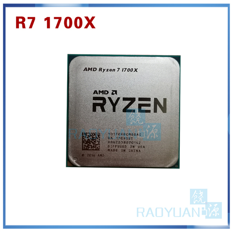 AMD-procesador de CPU AMD Ryzen 7 1700X R7 1700X R7 PRO 1700X 3,4 GHz de ocho núcleos, YD170XBCM88AE YD17XBBAM88AE Socket AM4 ► Foto 1/2