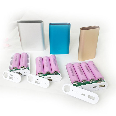 Cargador de batería de 11200mAh, 4X 18650 banco de energía USB, caja de bricolaje para IPhone, teléfono inteligente, MP3, carga electrónica móvil ► Foto 1/6