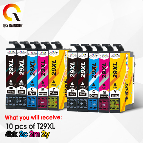 Reemplazo de 10 Uds. De cartuchos de tinta T2991XL T2991 para Epson 29XL XP235 XP247 XP245 XP332 XP335 XP342 XP345 XP435 XP432 XP442 ► Foto 1/6