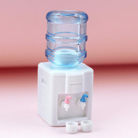 Mini dispensador de agua para casa de muñecas, modelo de simulación de casa de muñecas, accesorios decorativos, juguetes para niños, 1/12 ► Foto 1/6