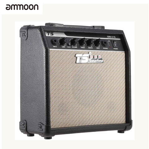 Ammoon GM-215-AMPLIFICADOR DE guitarra eléctrica, 15W, amplificador de distorsión con altavoz de 5 