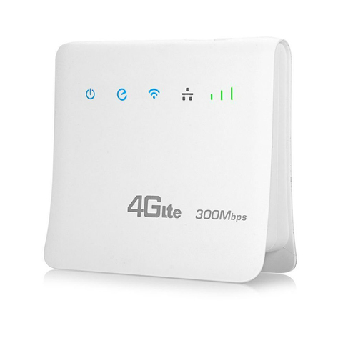 Enrutador Wifi desbloqueado de 300mbps, enrutador móvil 4G lte cpe con puerto LAN compatible con tarjeta SIM, enrutador inalámbrico portátil, enrutador wifi 4G ► Foto 1/6