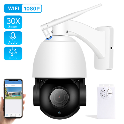 ANBIUX 1080P 30X Zoom óptico inalámbrico cámara IP PTZ de dos vías de Audio WIFI Video de seguridad CCTV Cámara 80M visión nocturna ► Foto 1/6