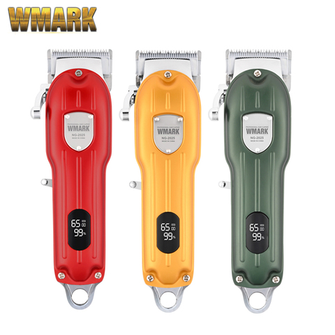 WMARK-cortadora de pelo NG-2025B con cable metálico, con pantalla LCD, 2500mAh, 6500 RPM, 9CR18 Blade ► Foto 1/6